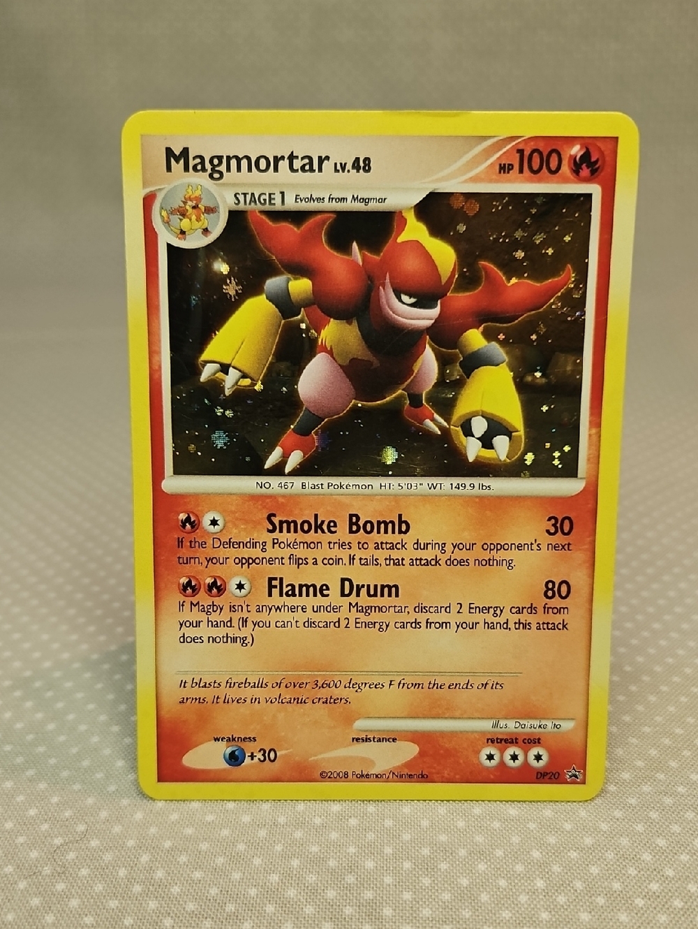 2008 Pokemon Diamond & Pearl Magmortar DP20 Promo Holo